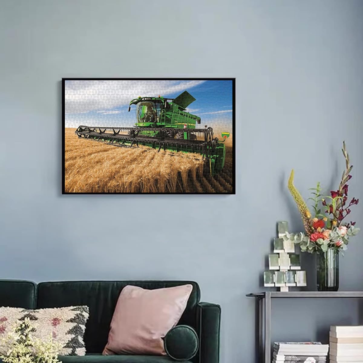 WACYDSD Jigsaw Puzzle 1000 Pieces Tractor in the Field Adult Puzzle Wooden Puzzle Toy DIY Kit Gift Home Decoration 75x50cm