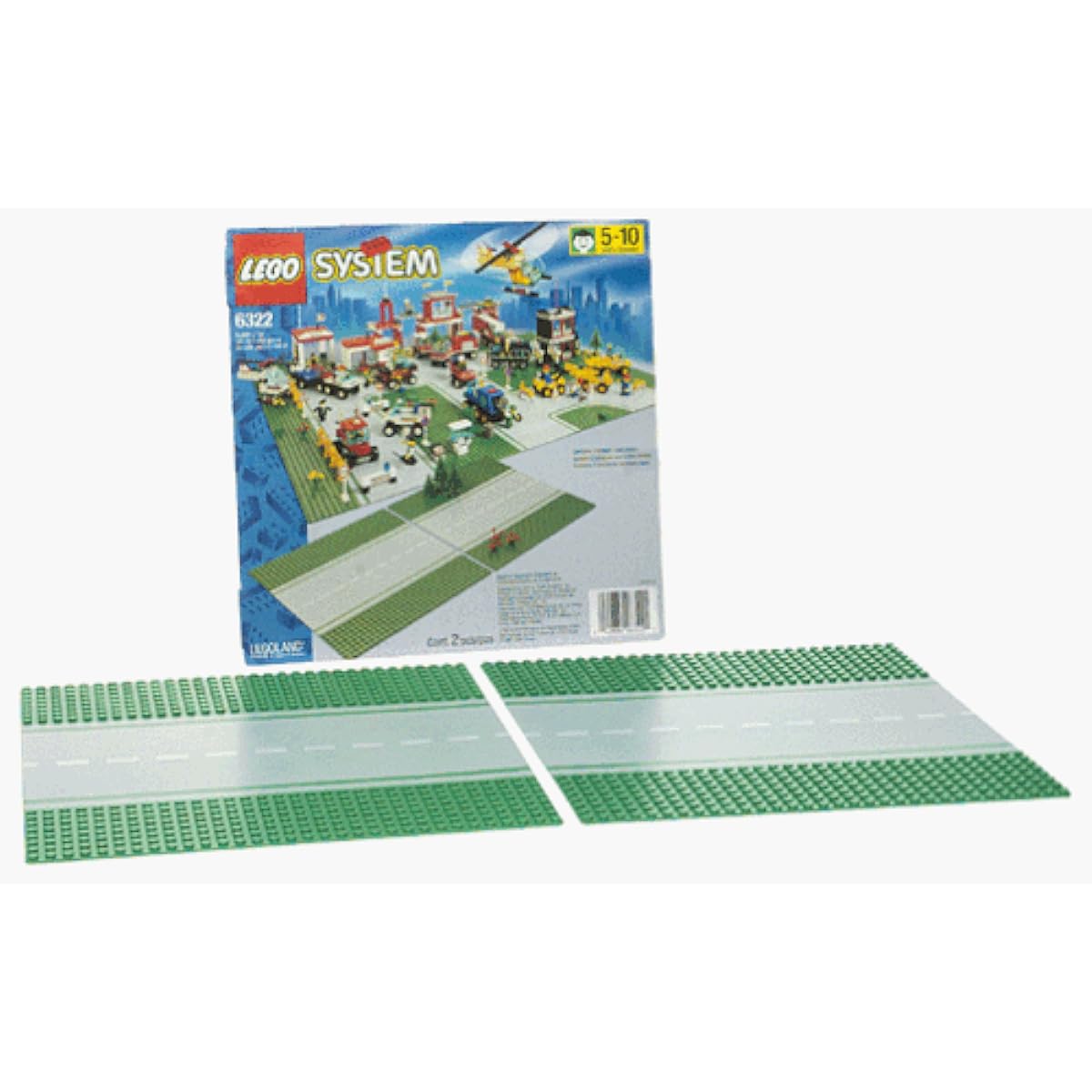 LEGO 6322 City Town Straight Road Plates