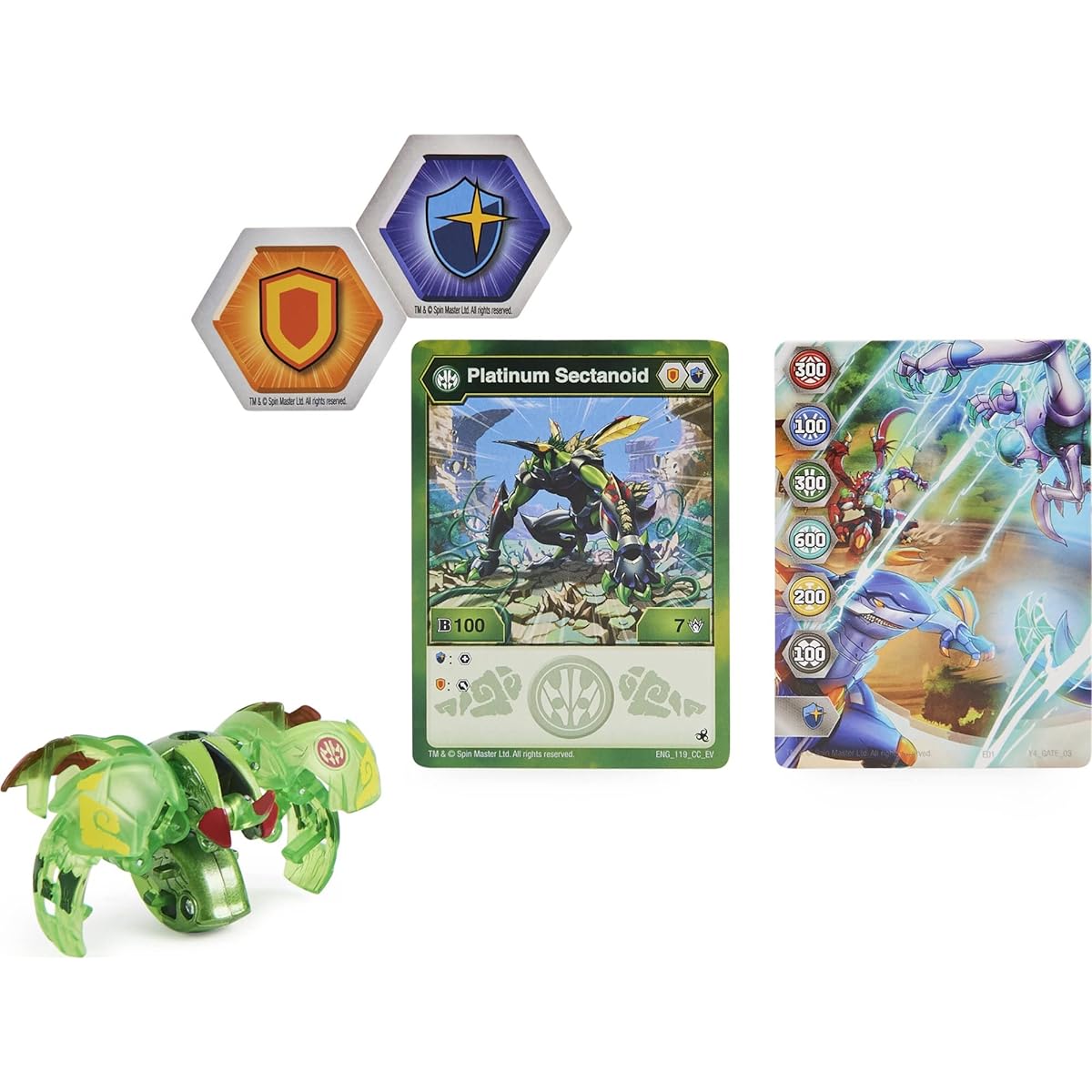 Bakugan Evolutions 2022 Platinum Series Diecast Ventus Sectoranoid
