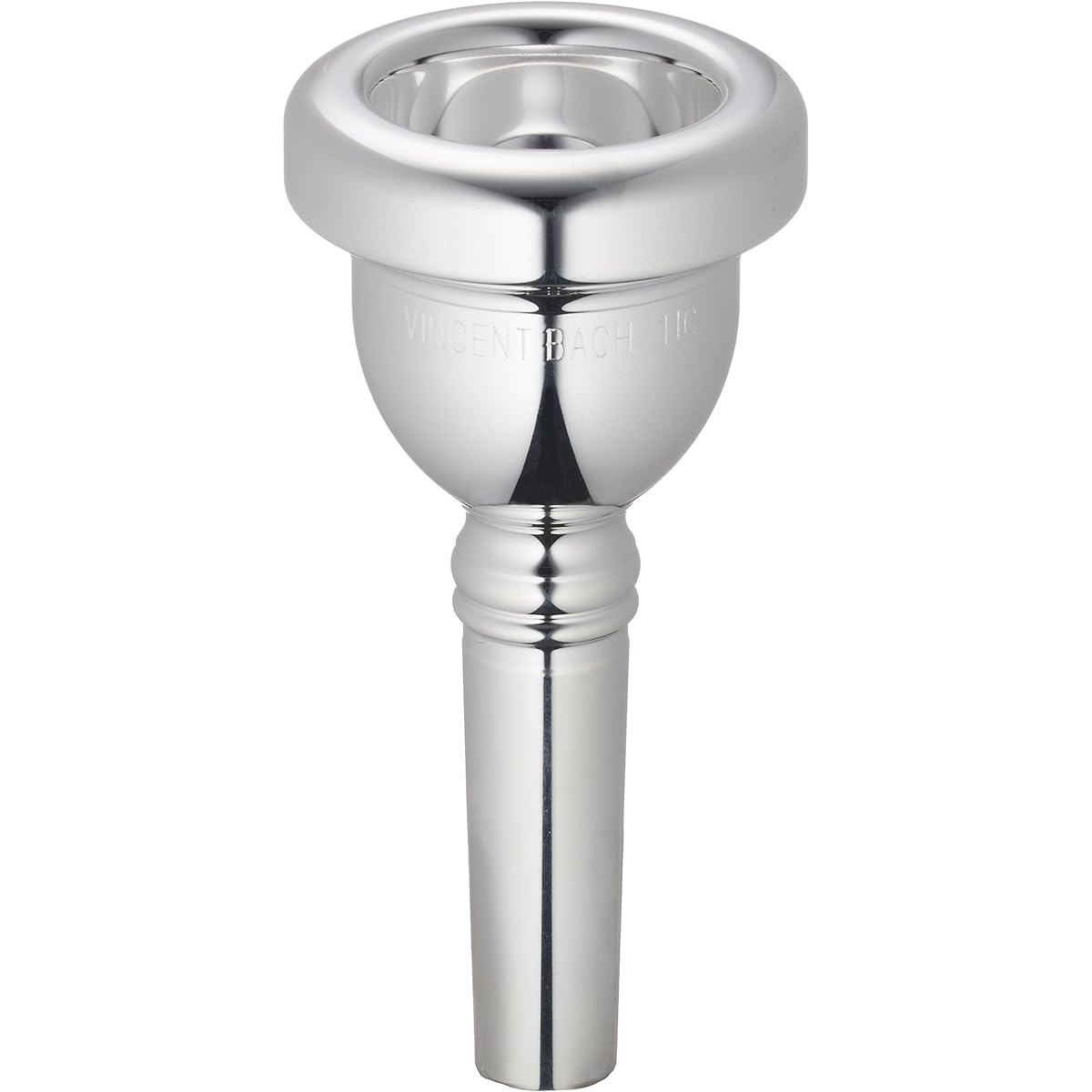 Back Trombone Mouthpiece 11 Silver Plated Finish (for Capillary) & Neoprene Mouthpiece Pouch Set