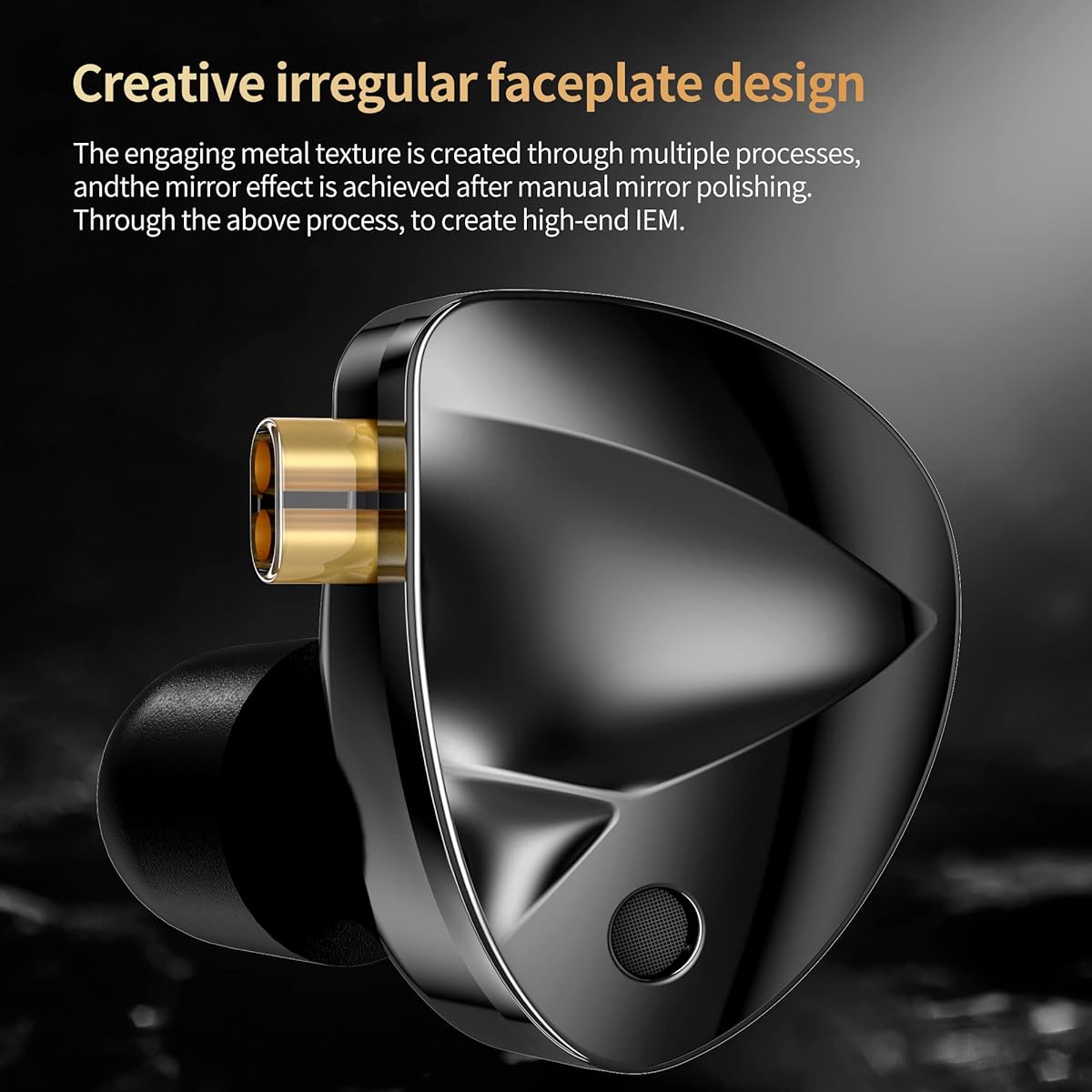 KZ D-Fi In-Ear Monitor Headphones Dual Magnetic Circuit Dual Cavity Dynamic Coil Unit Wired Earphone HiFi IEM Stereo Noise Isolation for Musicians Singers Audiophiles Black No Tuning Switch