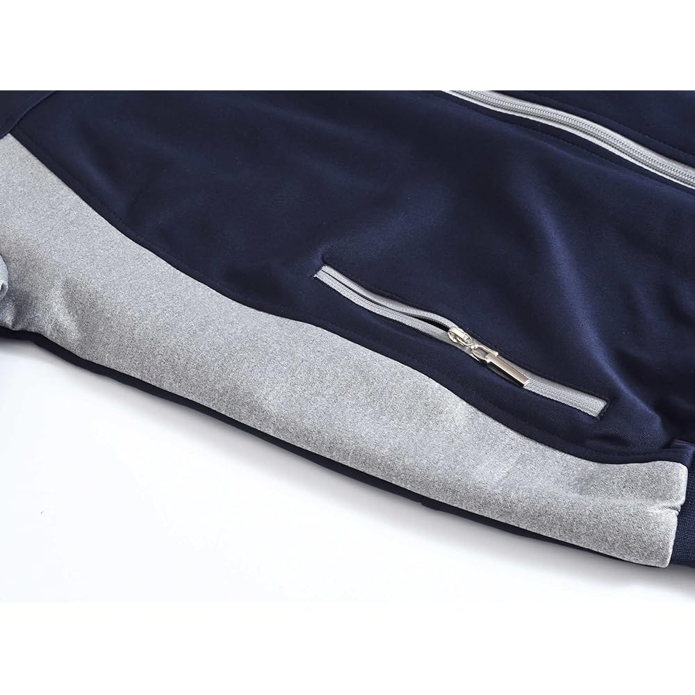 [TBMPOY] Jersey Men's Top and Bottom Sportswear Set Sweatshirts Running Wear Sweat Absorbent Quick Drying Activewear Jogging Wear Walking Climbing Wear Walking Hiking Top and Bottom Set