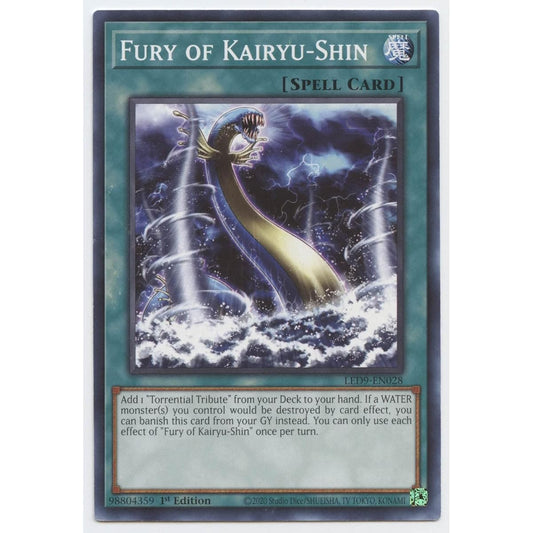 Wrath of the Sea Dragon God - LED9-EN028 - Common - 1st Edition