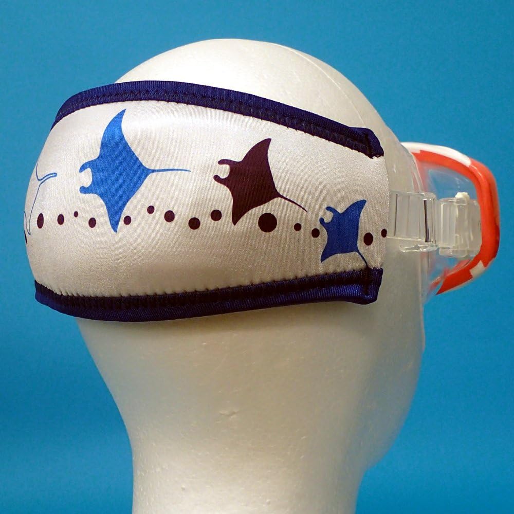 SeaCanary Snorkeling Diving Mask Strap Cover Manta White