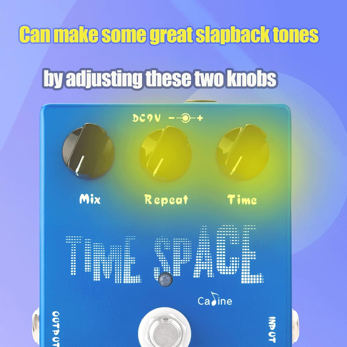 Caline CP-17 Delay Pedal Echo Digital Effects Pedal with Aluminum Alloy Housing