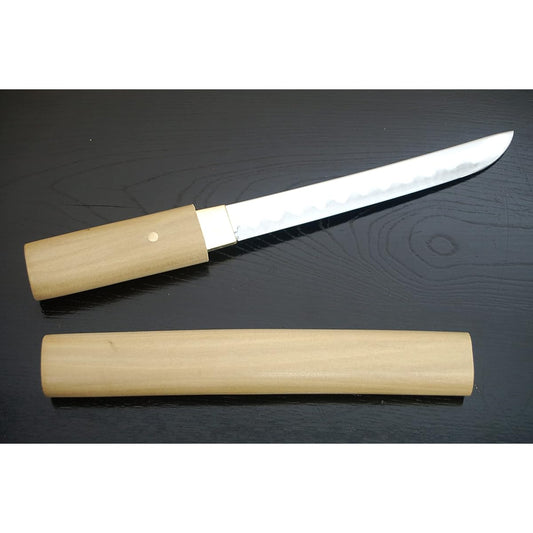 Shinobiya imitation sword, white scabbard, short sword, six inches (sword, scabbard, wipe cloth, imitation sword certificate set)