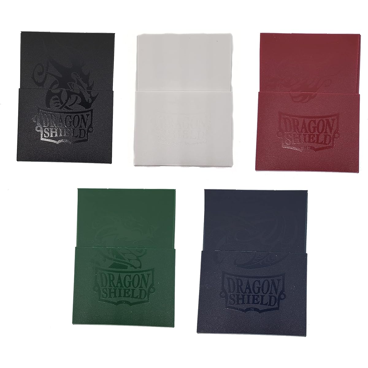 NEPA Market Dragon Shield Cube Shell Bundle - 5 Color Cube Shells - Shadow Black, Ash White, Blood Red, Forest Green, Midnight Blue, Blue, Green, White
