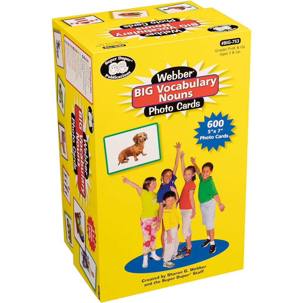 Super Duper Publications | Webber Big Vocabulary Nouns Photo Flash Cards | Educational Products for Kids