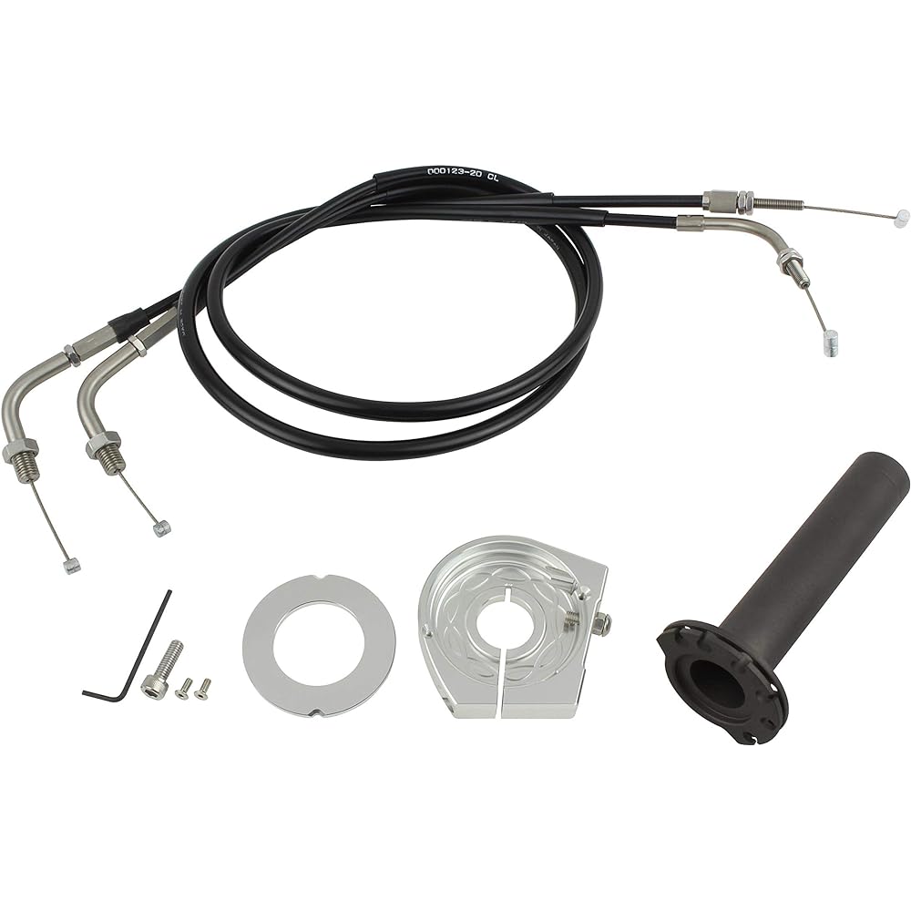 POSH Motorcycle Supplies Sleeve Slim Line High Throttle Kit Titanium KLX250/SR/ES | D-TRACKER | 250SB (~2007) 020567-T1