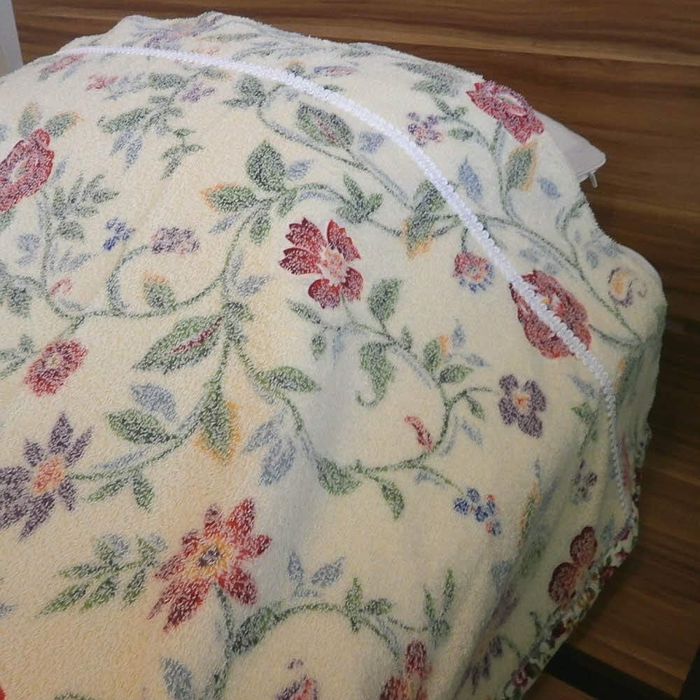 <Double> [Soft small floral pattern] Made in Japan Oboro print Meyer towel blanket 190cm x 230cm Double size (pink) Pink