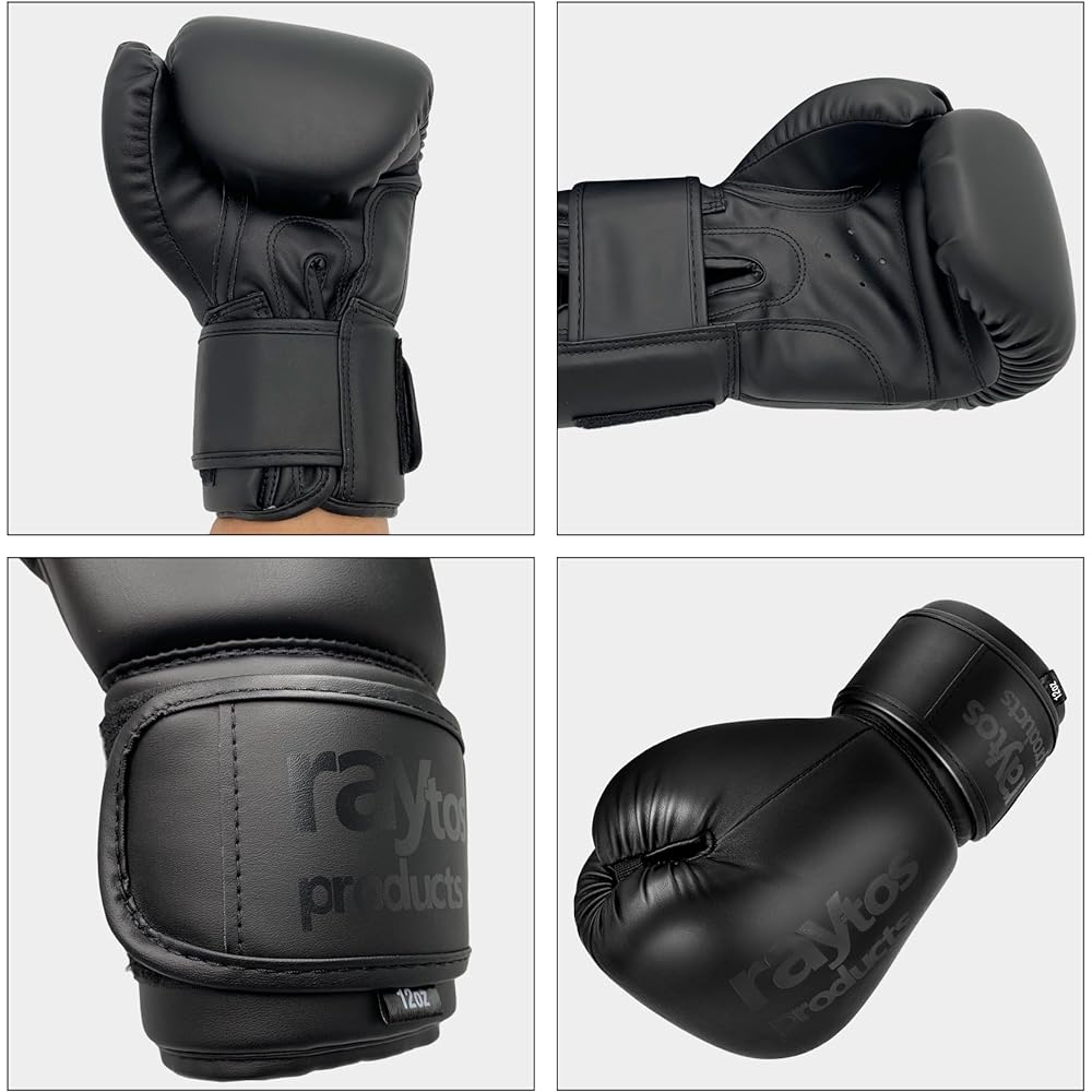 Raytos Boxing Gloves 6oz 8oz 10oz 12oz 14oz Breathable Kickboxing Training Gloves Punching Gloves Mixed Martial Arts Gloves Sandbag Karate Mitts Stress Relief Lack of Exercise Children Unisex