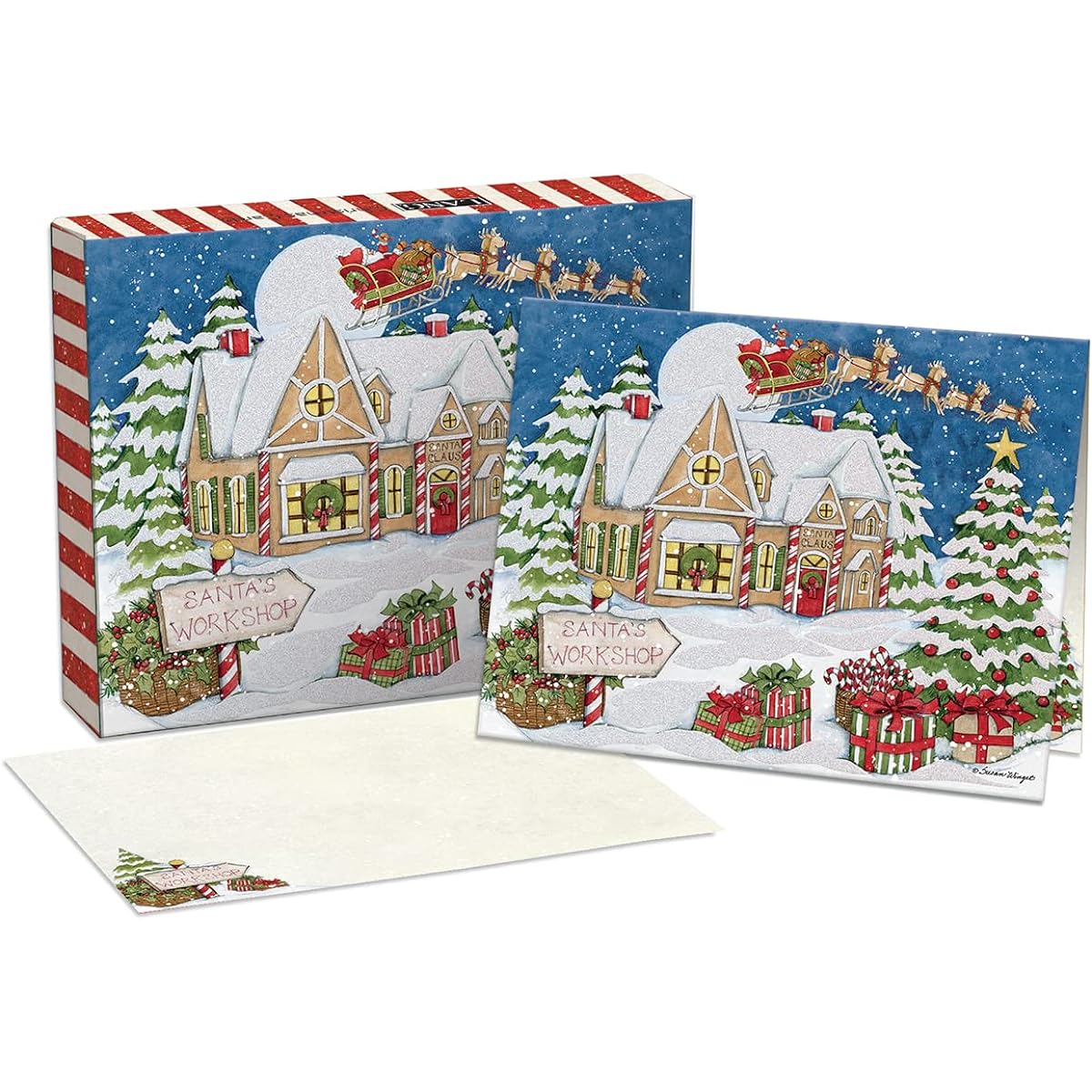 LANG Santa's Workshop Boxed Christmas Cards (1004894)