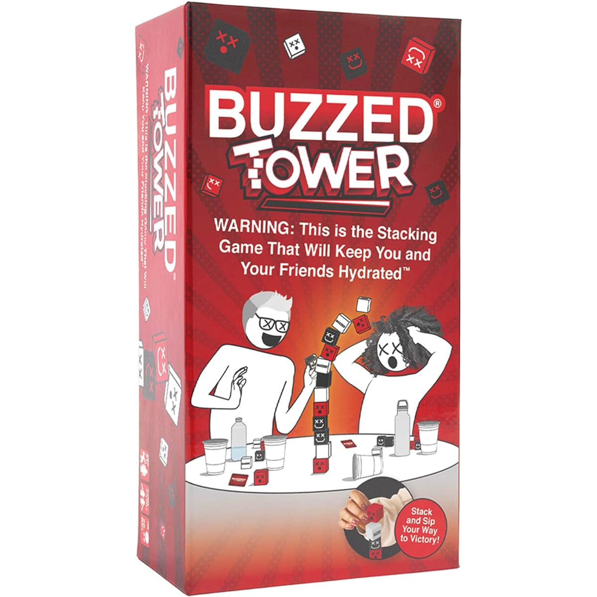WHAT DO YOU MEME? Buzzed Tower - The World's Most Constructive Drinking Game Summer Party Activity, BBQ Party Game, and More