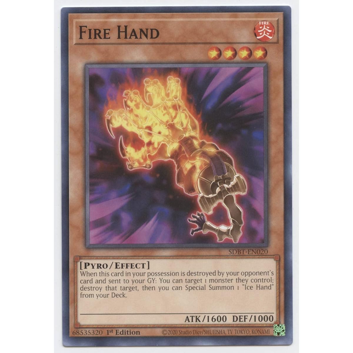 Firehand - SDBT-EN020 - Common - 1st Edition.
