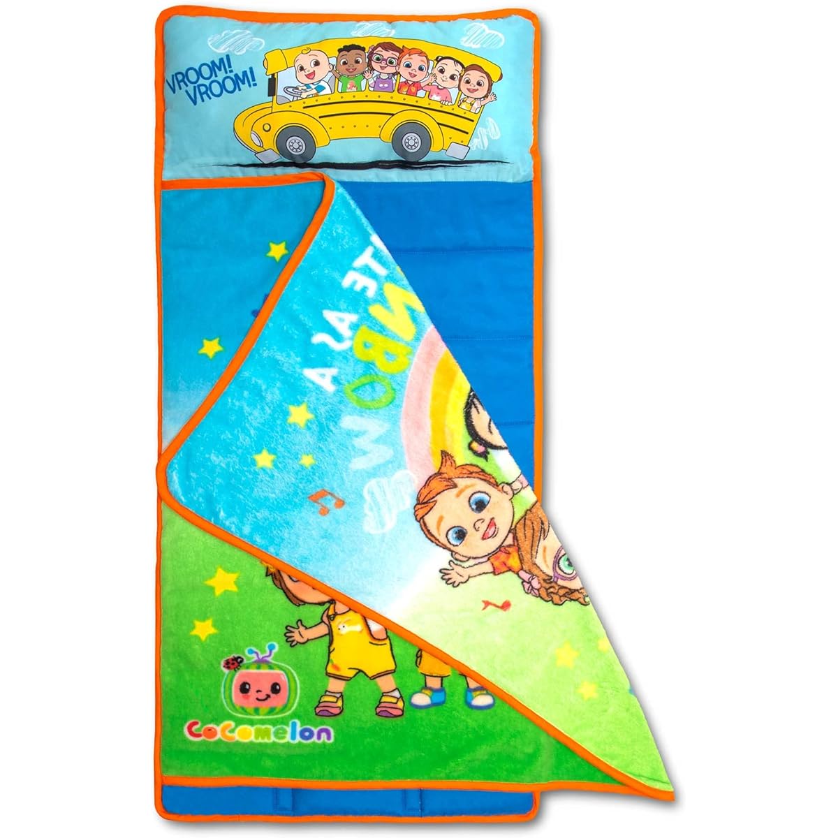Cocomelon Toddler Nap Mat Rainbow-Cute JJ and Friends