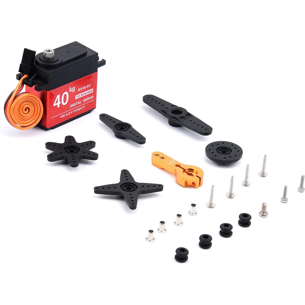 Waterproof 40Kg Servo 180 Degree High Speed Metal Gear Digital Servo RC Baja Servo for 1/8 1/10 1/12 Scale RC Car