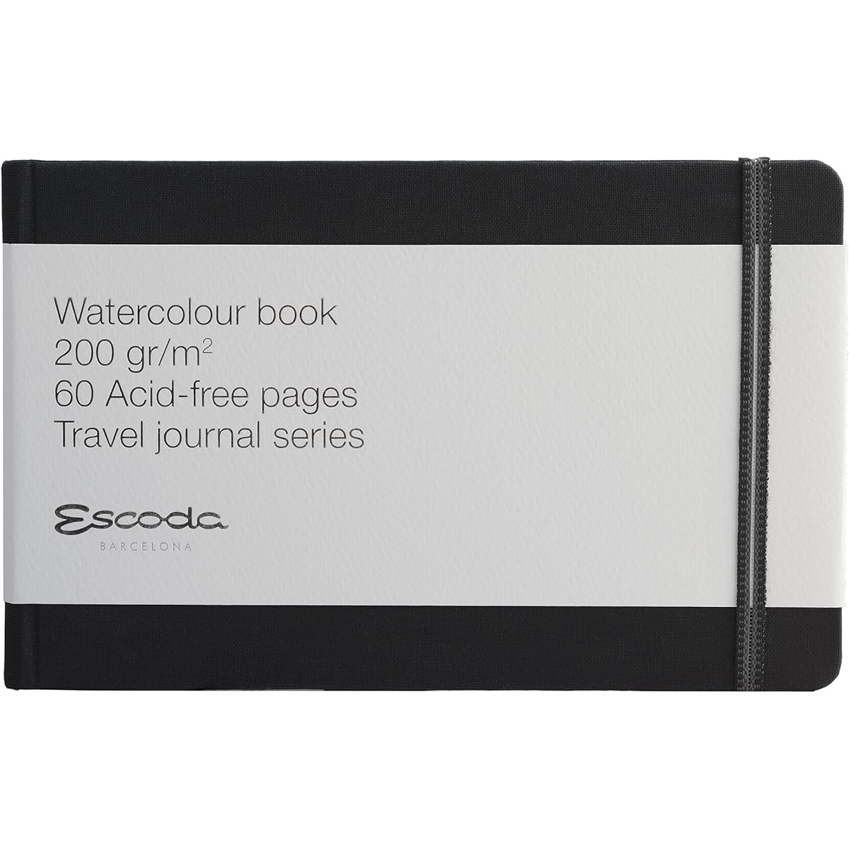 Escoda Travel Journal Series Landscape Watercolor Paper Journal, 5.8" x 8.3", 95lb/200GSM Cold Press, 60 Pages