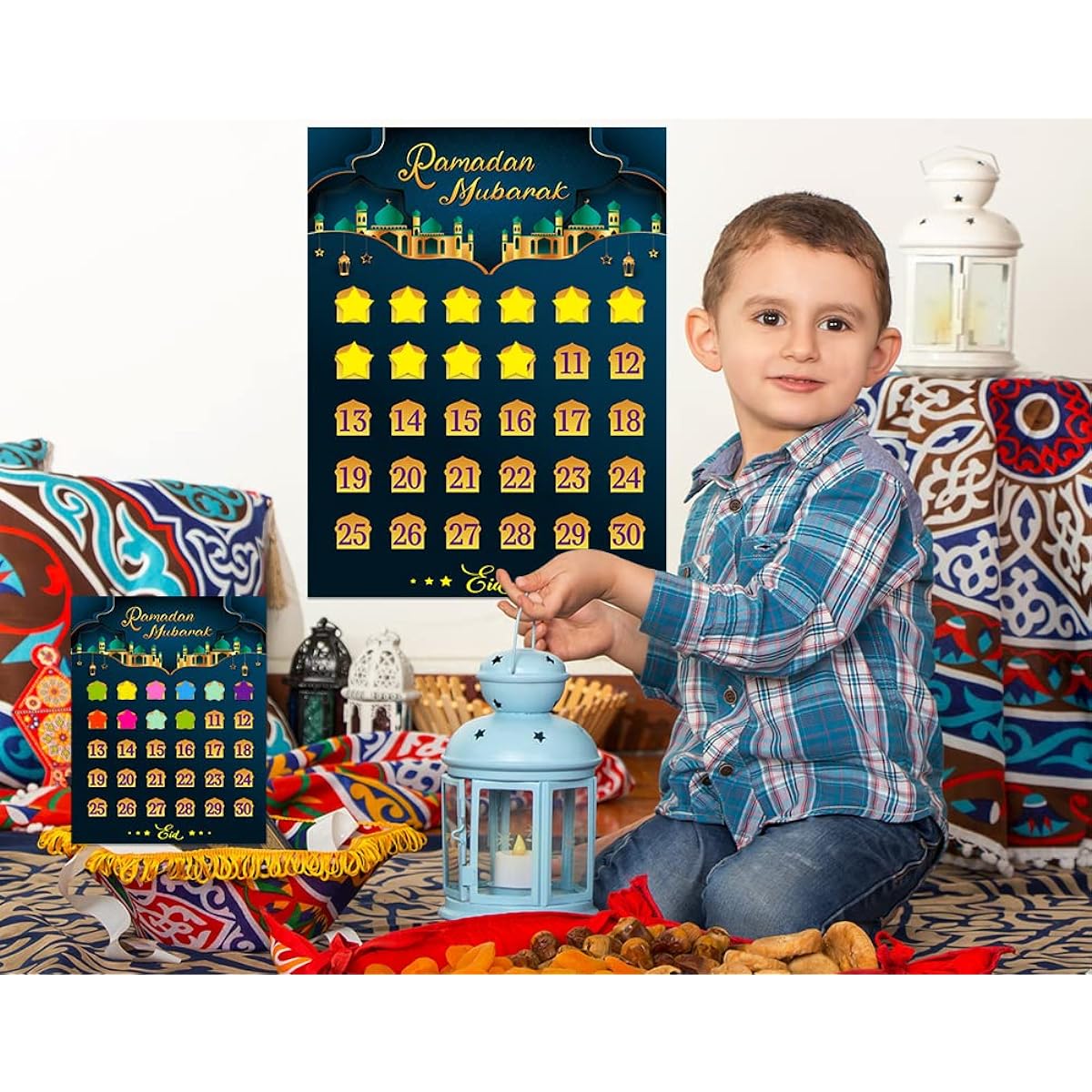 WhatSign Ramadan Calendar Eid Mubarak Countdown Poster