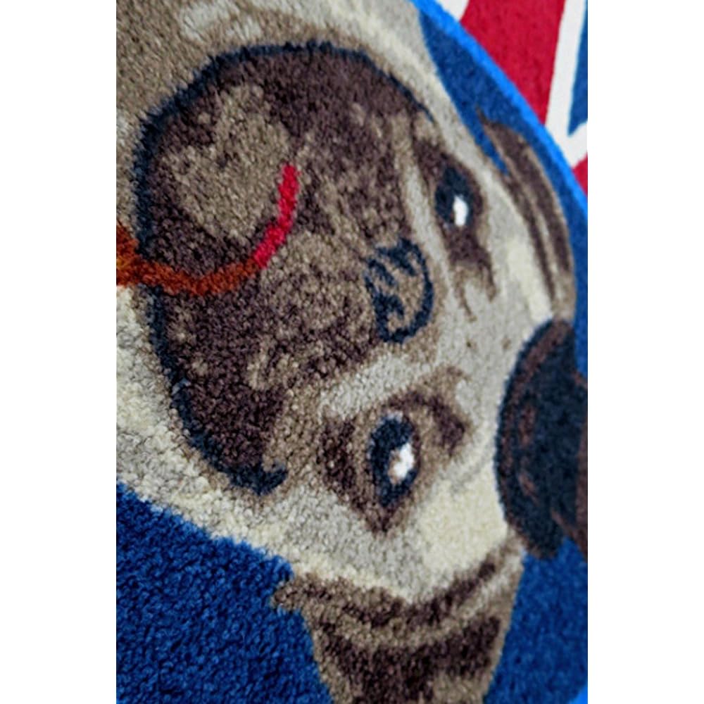 Cleantex Japan Entrance Mat British Pug 50×75cm wash+dry AB00188