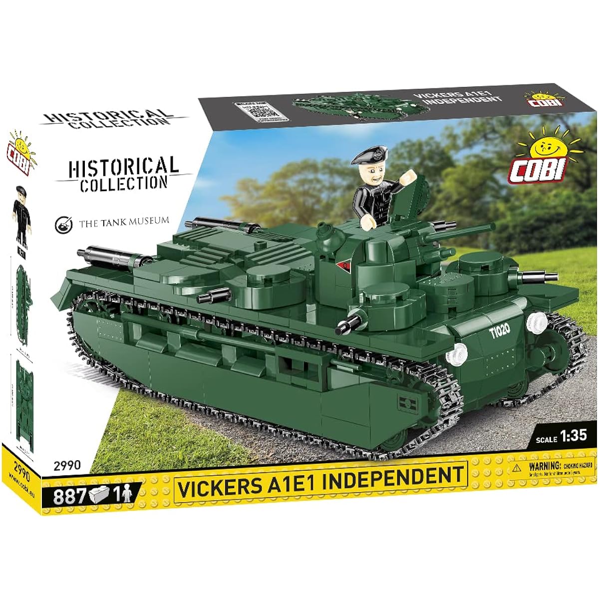 'Cobi Historical Collection #2990 Vickers A1E1 Independent (British Army) 1/35 scale