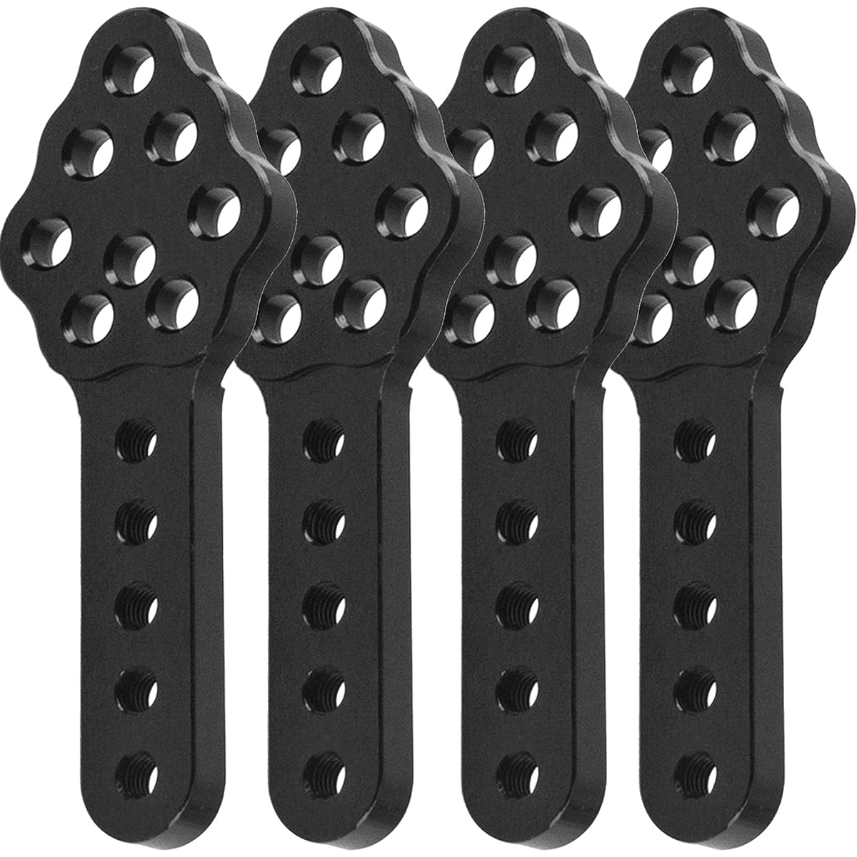 Vgoohobby Metal RC Car Shock Absorber Mount Height Adjustable Angle Stand Compatible with Axial SCX10 90046 D90 D110 SCX10III 1/10 RC Crawler (Black)