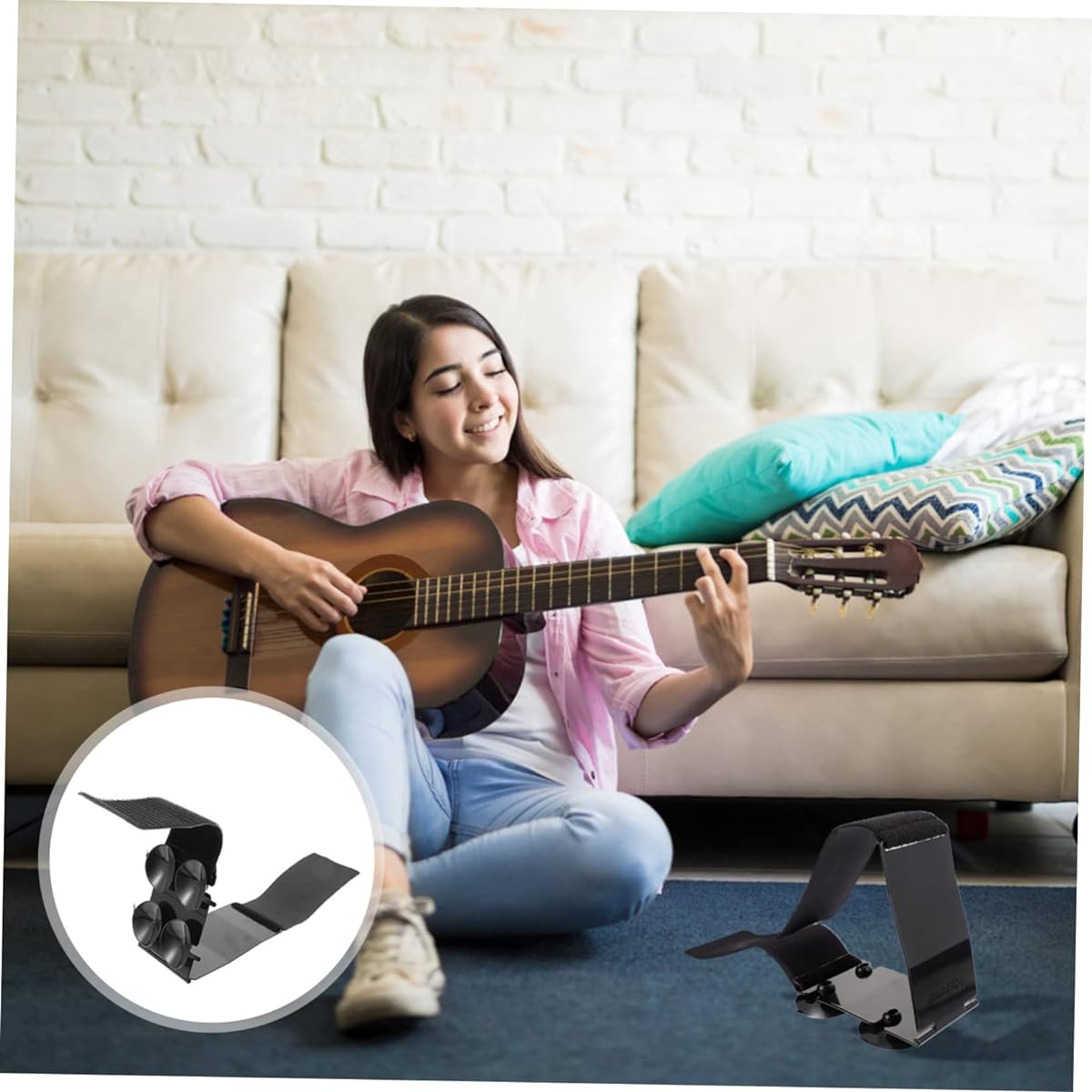 LIFKOME Set of 2 Simple Guitar Rest Footstool Steel Guitar Rest Guitar Footrest Classical Guitar Guitar Cushion Guitar Leg Stand Guitar Holder Stand