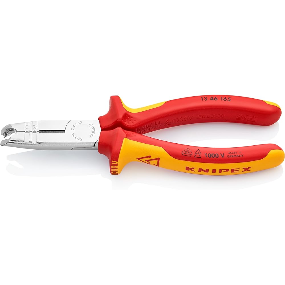 KNIPEX Wire stripper with nipper function (insulated type) 165mm 1346-165