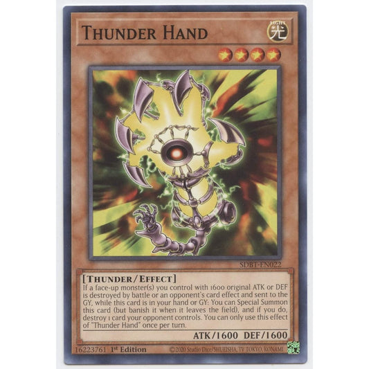 Thunderhand - SDBT-EN022 - Common - 1st Edition.