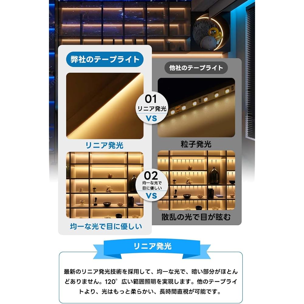 EL Fluorescent Tube Tube AC100V LED Tape Light Waterproof RGB Remote Control Multiple Modes Switchable Brightness 2022 Newly Developed EL Wire 120SMD/M No Wiring Required Indirect Lighting Plug and Play Flexible Strong Light Emission Cuttable Long-lastin