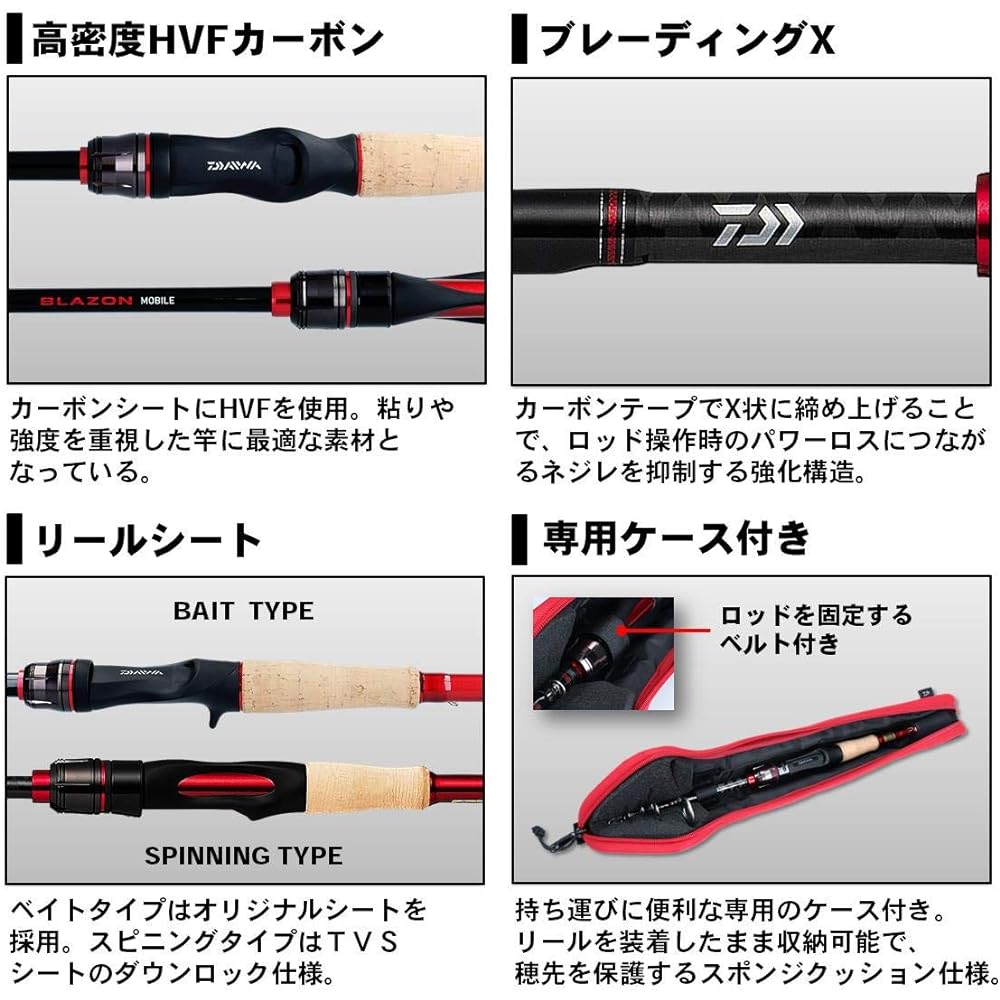 DAIWA Bass Rod Blazon Mobile Drawer Various