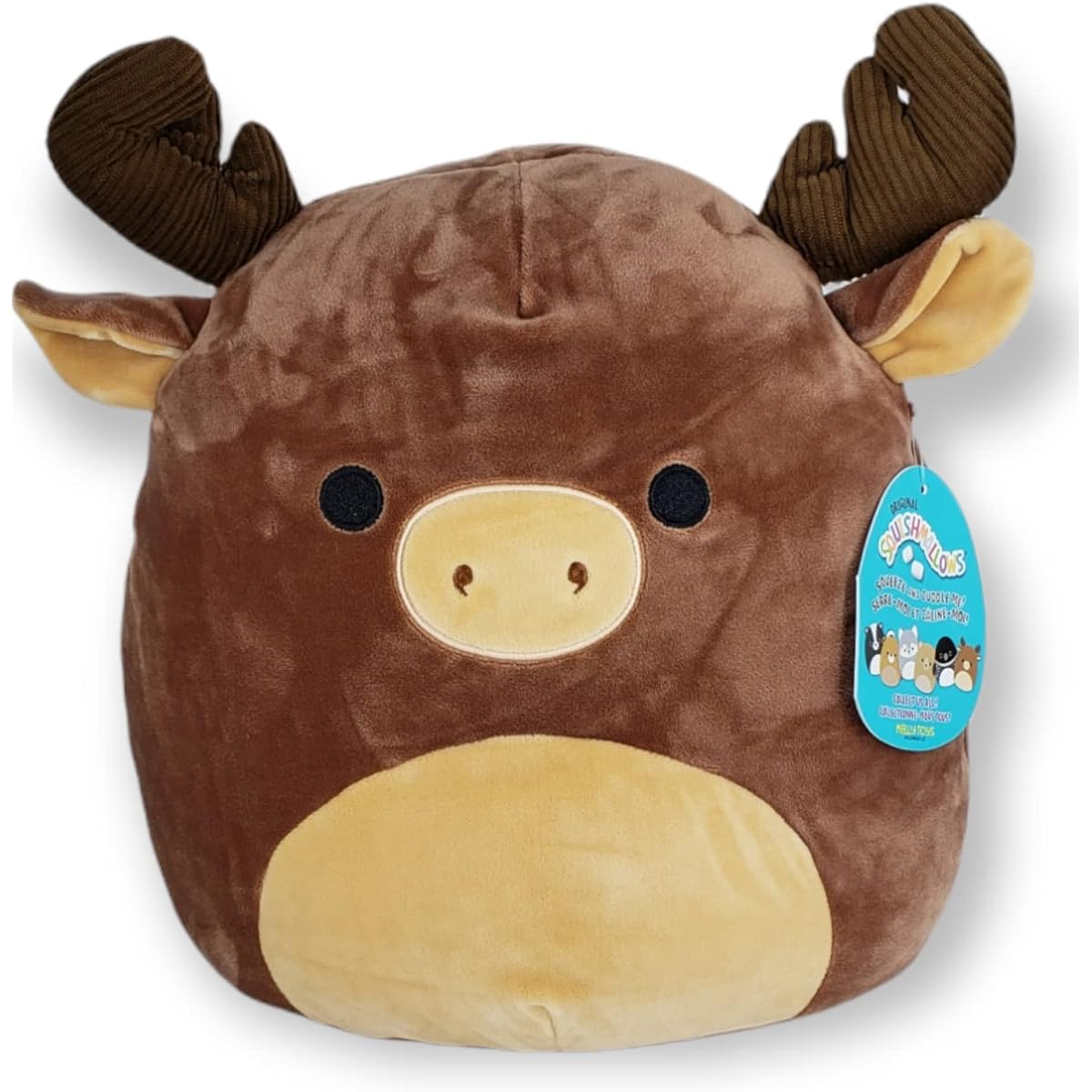 SQUISHMALLOW KellyToy - 12"(30cm) - Maurice the Moose - Exclusive Canadian Series - Super Soft Plush Animal Pillow Pal Buddy Birthday Valentine Gift