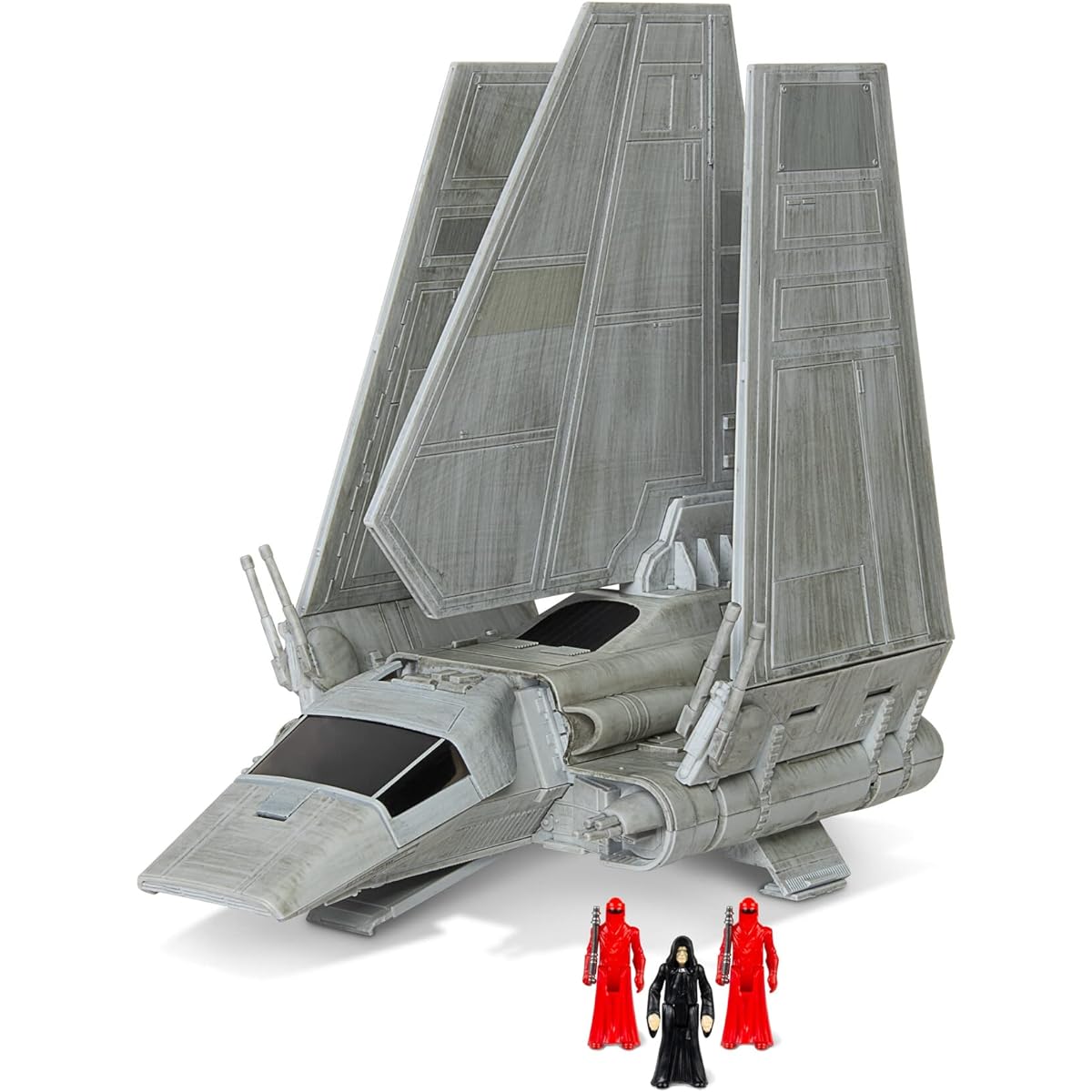 STAR WARS Micro Galaxy Squadrons Imperial Shuttle - 7" Starship Class Vehicle with 3 1" Microfigure Accessories
