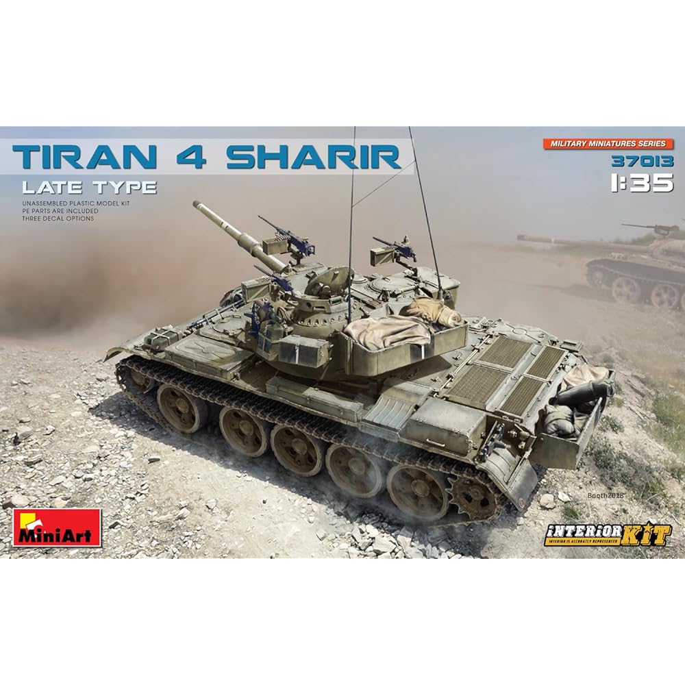 Miniart 1/35 Israel Defense Force Tiran 4 Sharir Koukigata Interior Kit (Internal Reproduction) Plastic Model MA37013