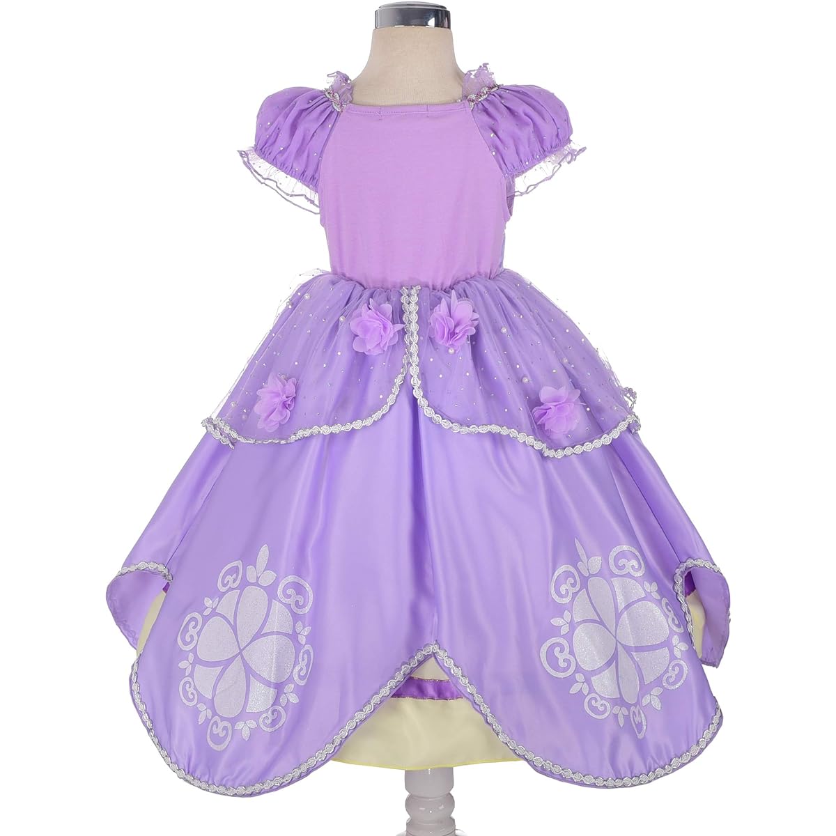 Lito Angels Girls Princess Dress Up Costume Purple Fancy Party Dress Accessories