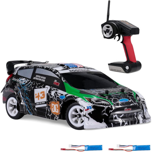 Bulaned K989 1/28 Remote Control Car 2.4G 30KM/H High Speed Remote Control Car 4WD Remote Control Race Car Remote Control Sports Racing Drift Car Kids Gift with 2 Batteries