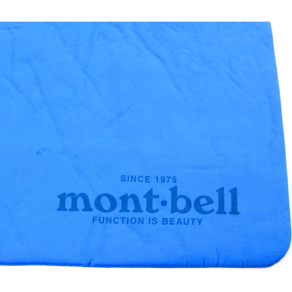 [Mont-bell] Mont-bell Quick Drying Towel Sponge Towel High Performance Towel Soak Up PVA Sponge Highly Absorbent Water Absorbent Plain Compact Camping Outdoor 1124552 (Blue)