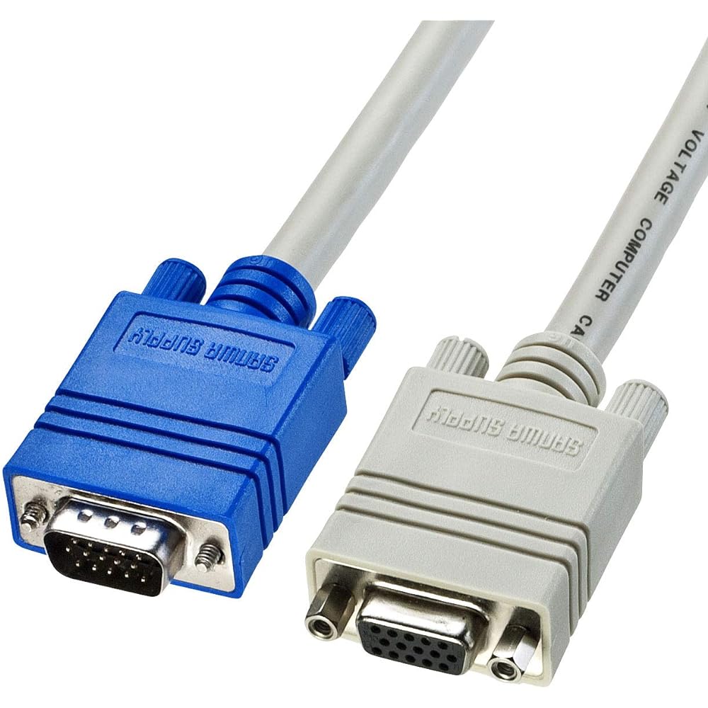 Sanwa Supply Display Extension Cable 5m Light Gray KC-VEN5K