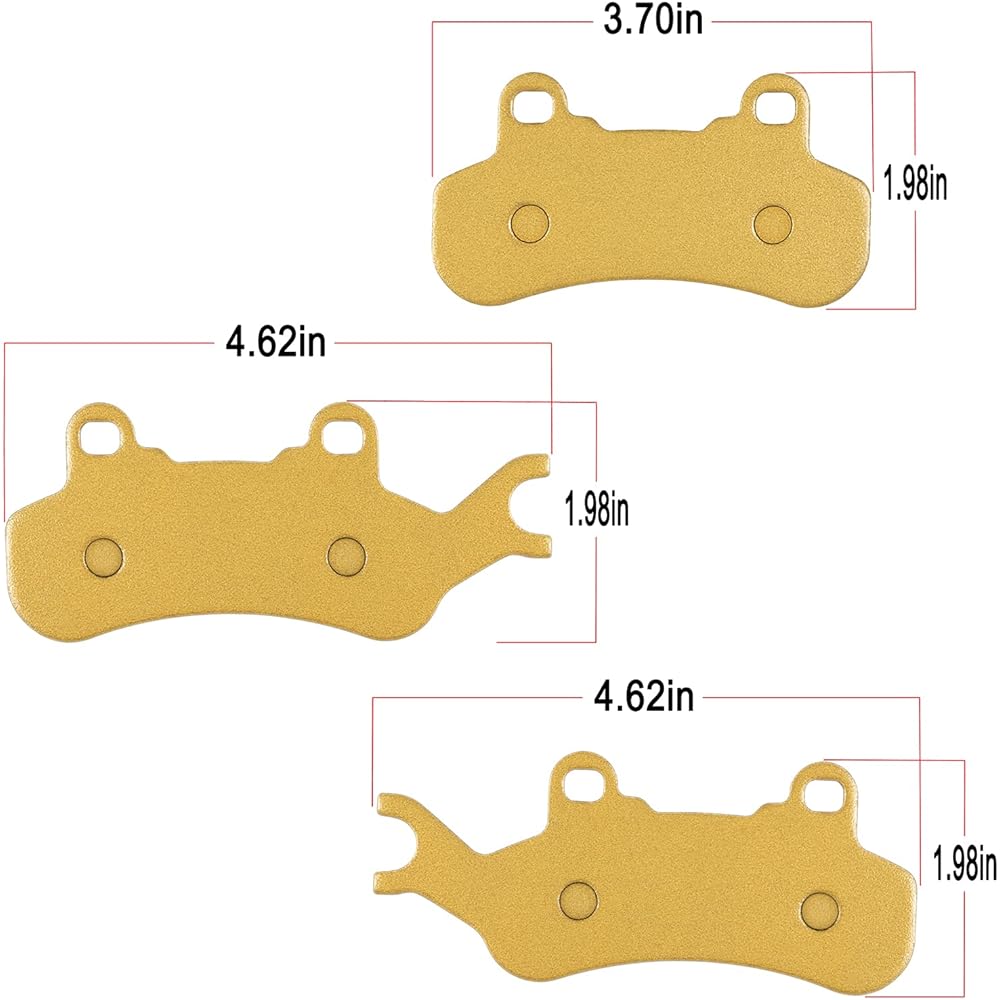 Brake Pads Can-Am Maverick X3 All Models 2017-2021 Front & Rear Severe Duty Replacement Brake Pads