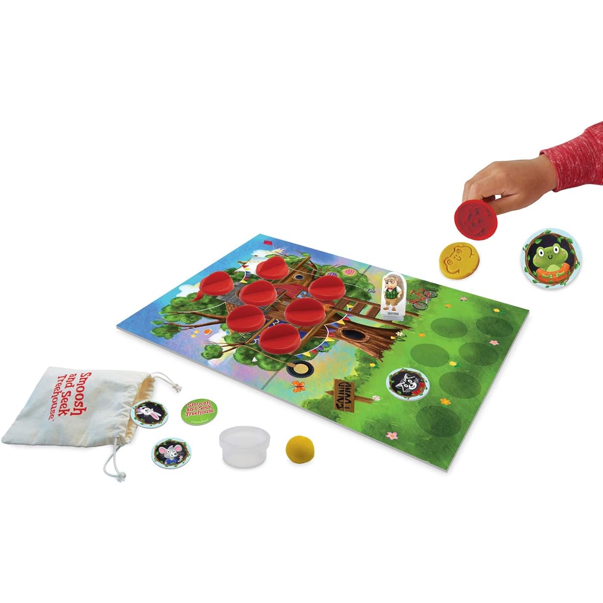 Peaceable Kingdom Smoosh and Seek Treehouse - A cooperative memory matching game - Teamwork wins! - For ages 3 and up