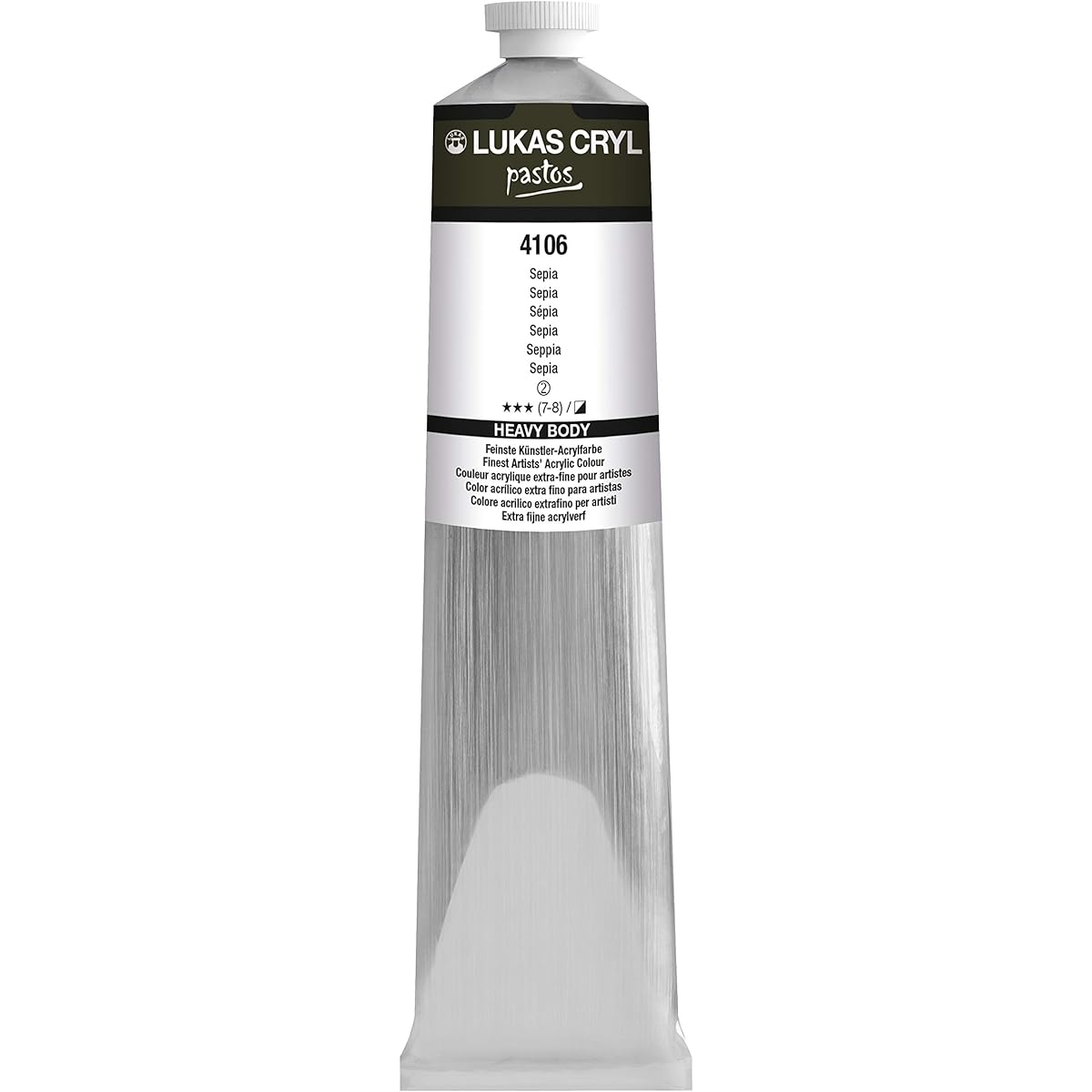 Lukas Cryl Pastos 200ml Tube - Sepia