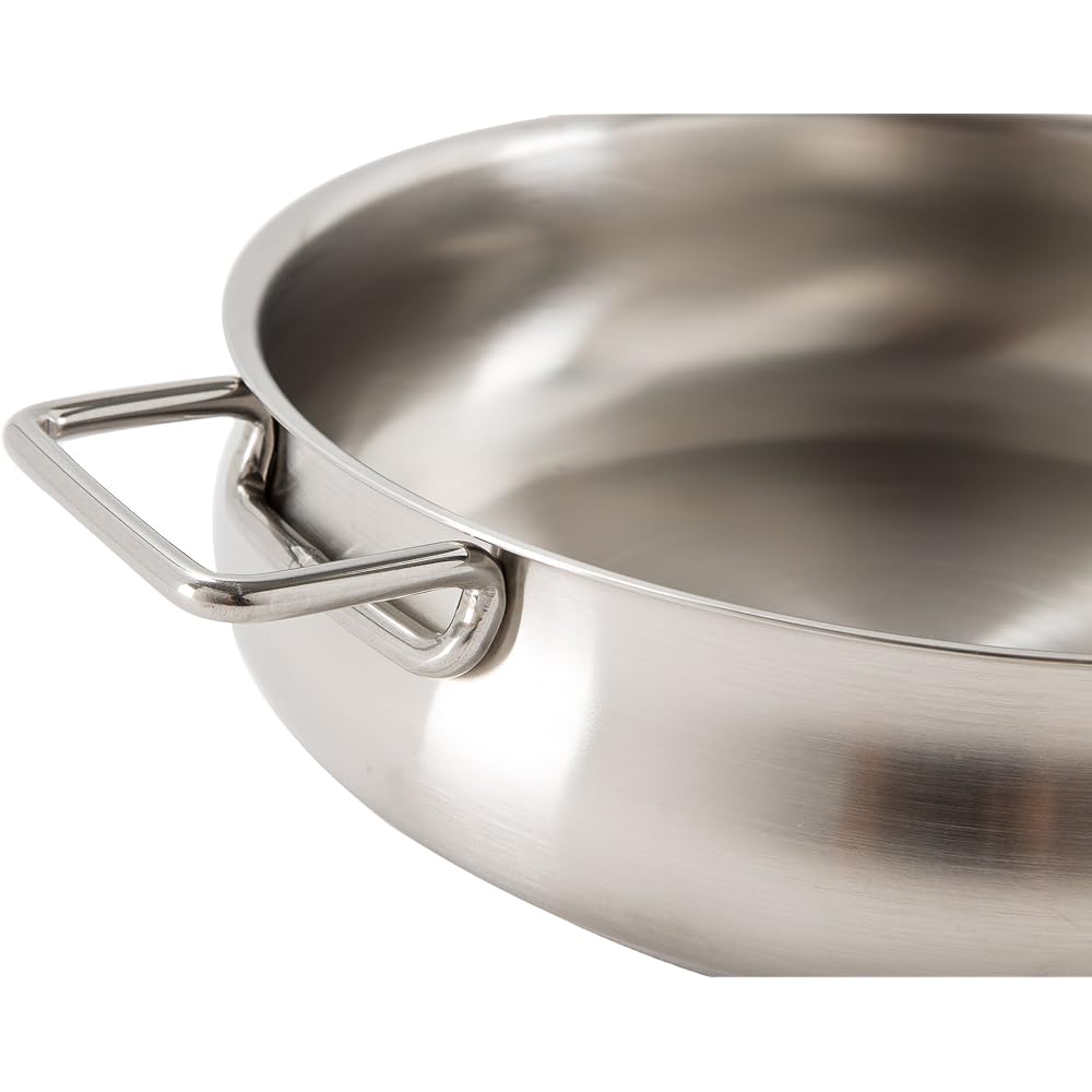 Barazzoni Low Casserole with Lid 26cm TUMMY Stainless Steel