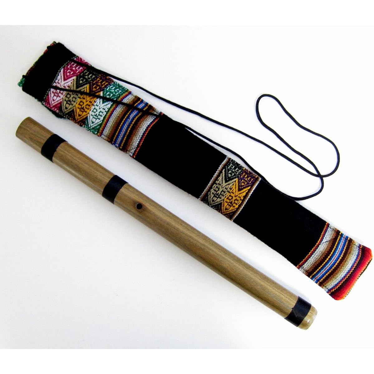 [LUPACA QUENA GUAYACAN PRO] Lupaca's professional quena G tube [Wayacan (lignum vitae)] Comes with a special case with Awayo pattern ★Material is WAYACAN wood★Size notation (condition column) Limited to 1 piece
