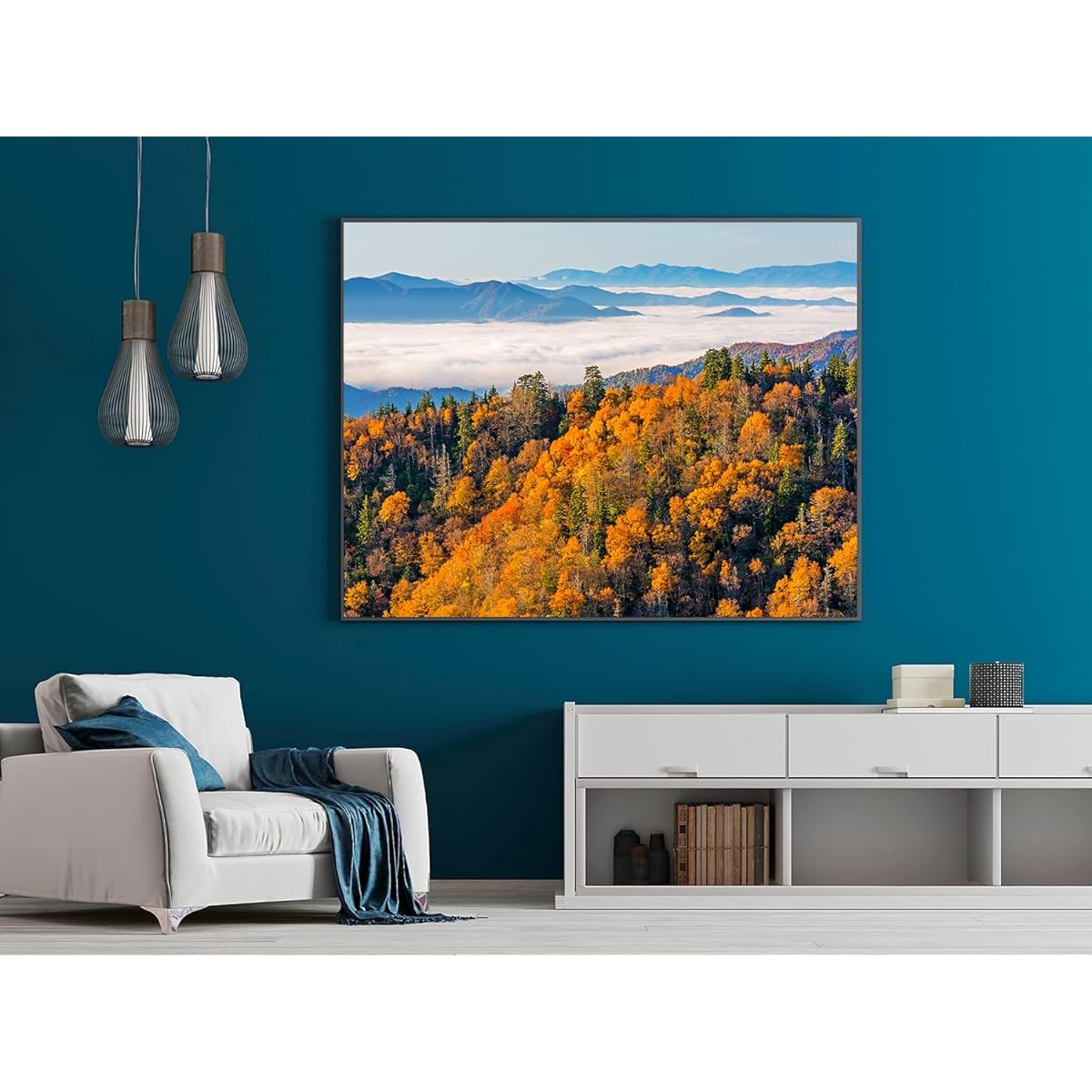 2 Pack 1000 Piece Blue Ridge Parkway Fall & Great Smoky Mountain National Park Fall Puzzle Fall Jigsaw Puzzle for Adults 1000+ Pieces National Park Puzzle Gifts for Women & Moms
