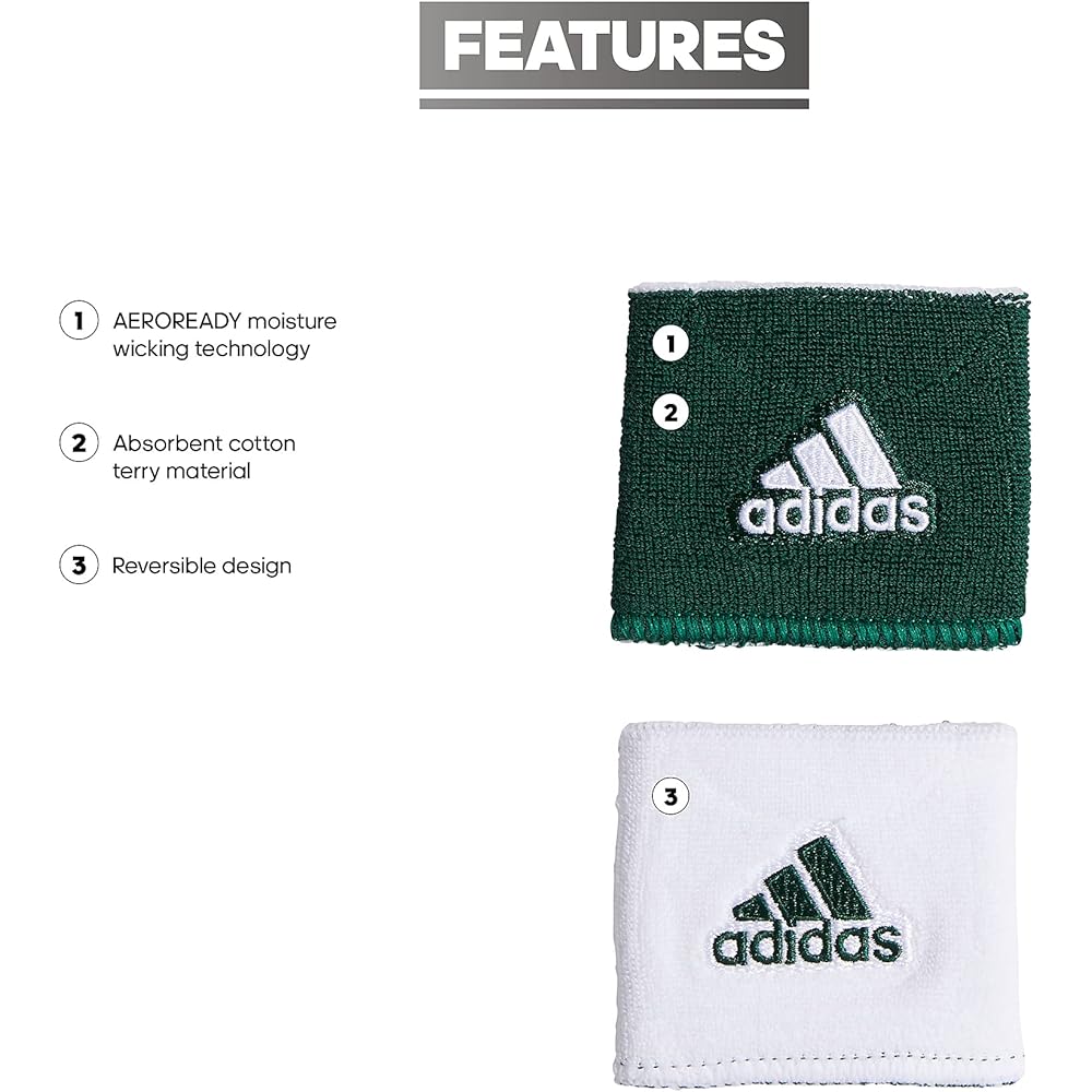 Adidas Interval Reversible Wristband [Parallel Import]