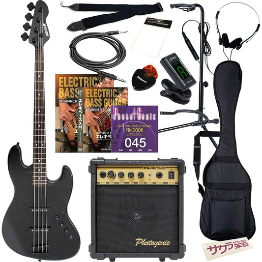 SELDER Bass Jazz Bass Type JBC-04/BB Beginner 13-piece Set