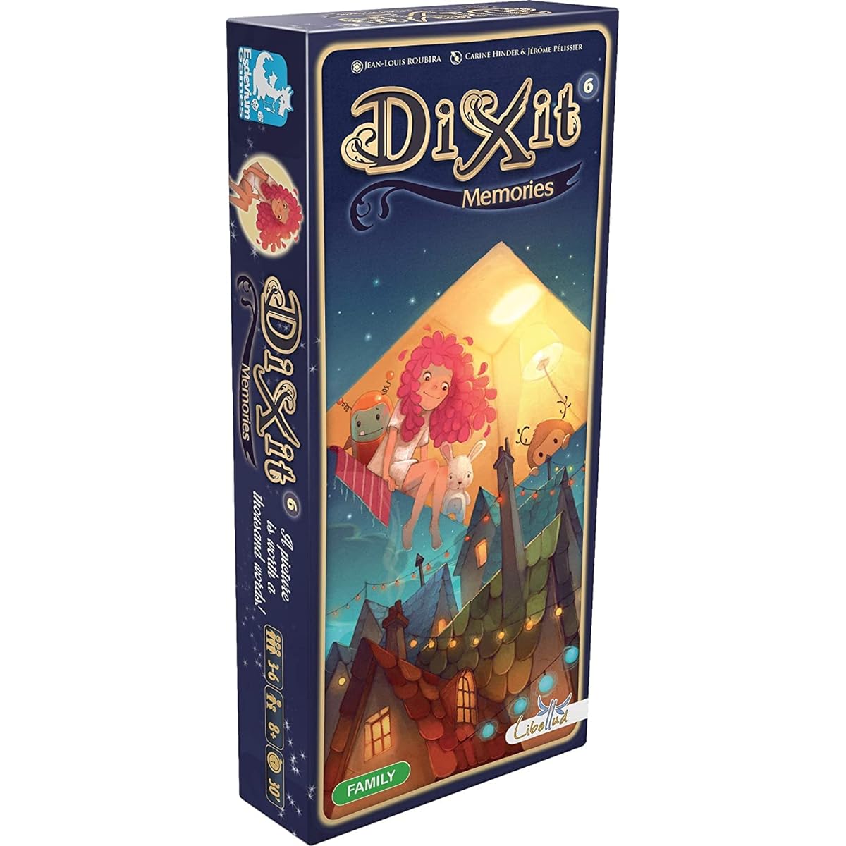 Dixit Memories Board Game Expansion - Explore a fantasy world with 84 original art cards! Creative storytelling game for kids & adults, ages 8+, 3-6 players, 30 minutes play time, by Libellud