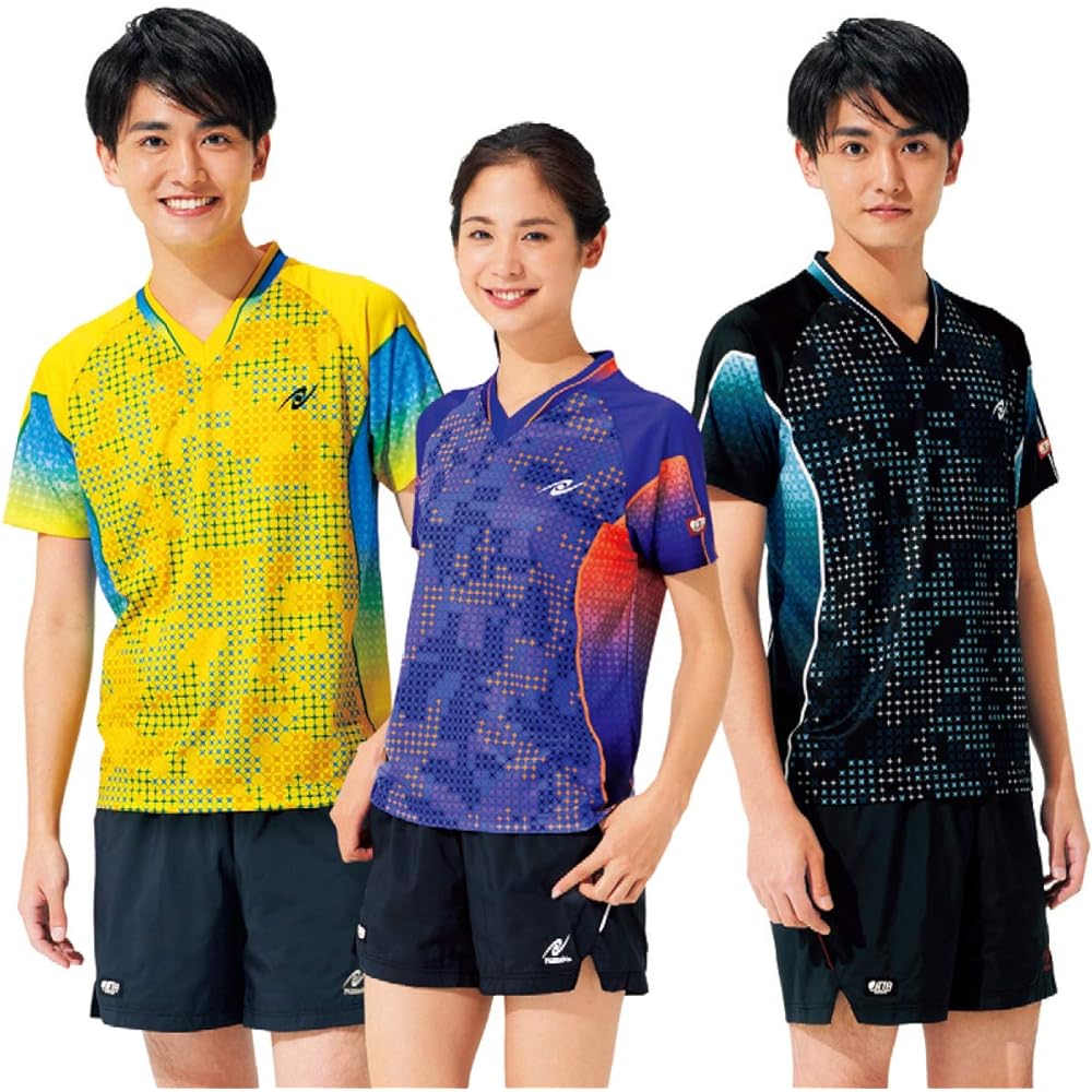 Nittaku Table Tennis Unisex Game Shirt Sky Milky Shirt JTTA Officially Approved