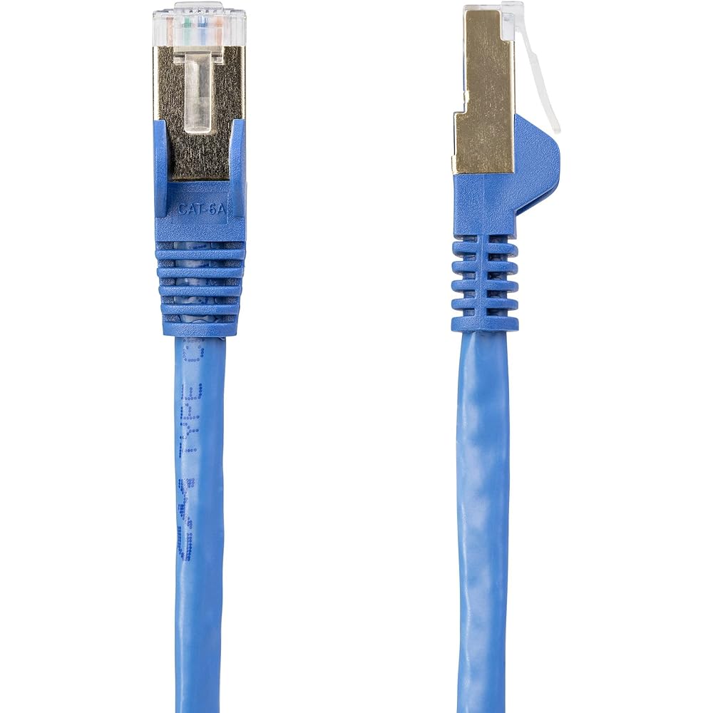 StarTech.com Category 6a LAN Cable 5m Blue Anti-Break RJ45 Connector CAT6a Ethernet Cable 6ASPAT5MBL