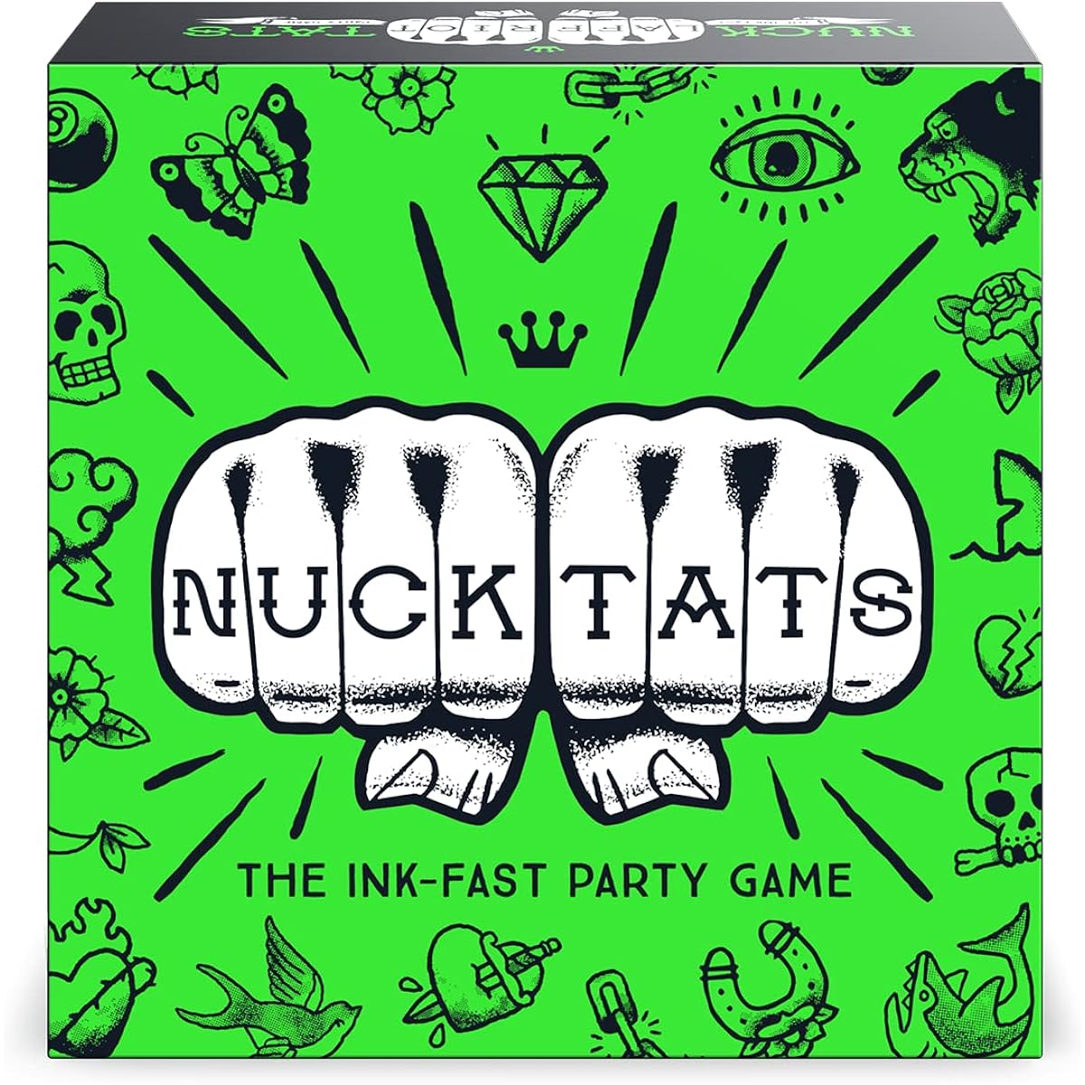 Funko Games NUCK Tats Party Game for ages 13 and up, 3-6 players