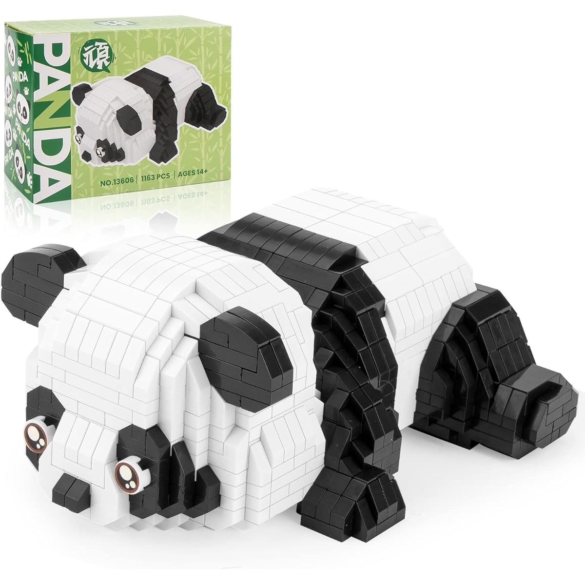 QLT Mirco Animal Building Blocks Set for Goodie Bags Party Favors 12+ 14+ 1163 Pieces Small Set Mini Cute Panda Building Toys Blocks Adult Birthday Carnival Prizes